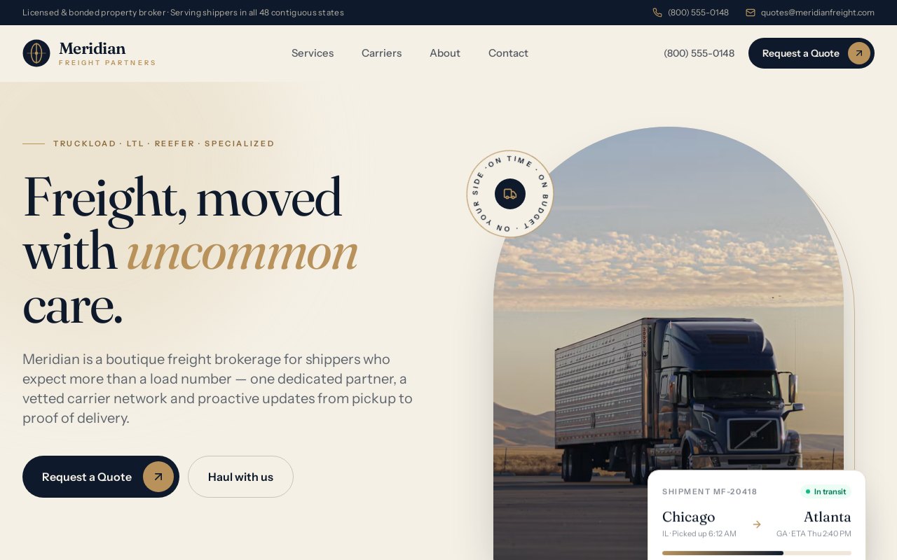 Broker 4 website template preview